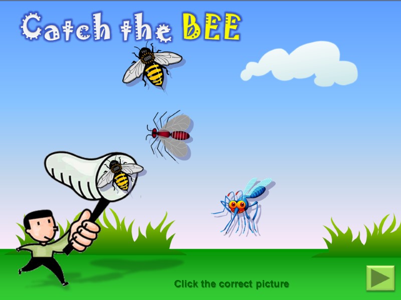 Catch the BEE Click the correct picture